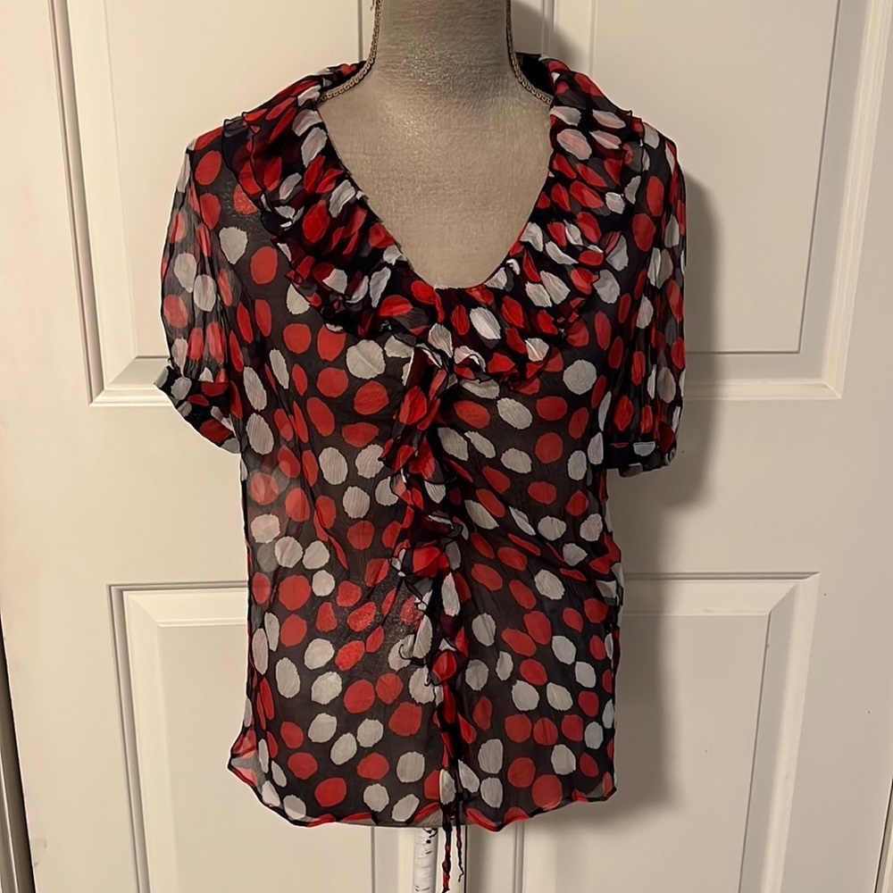 Lafayette 148 silk blouse, size 8